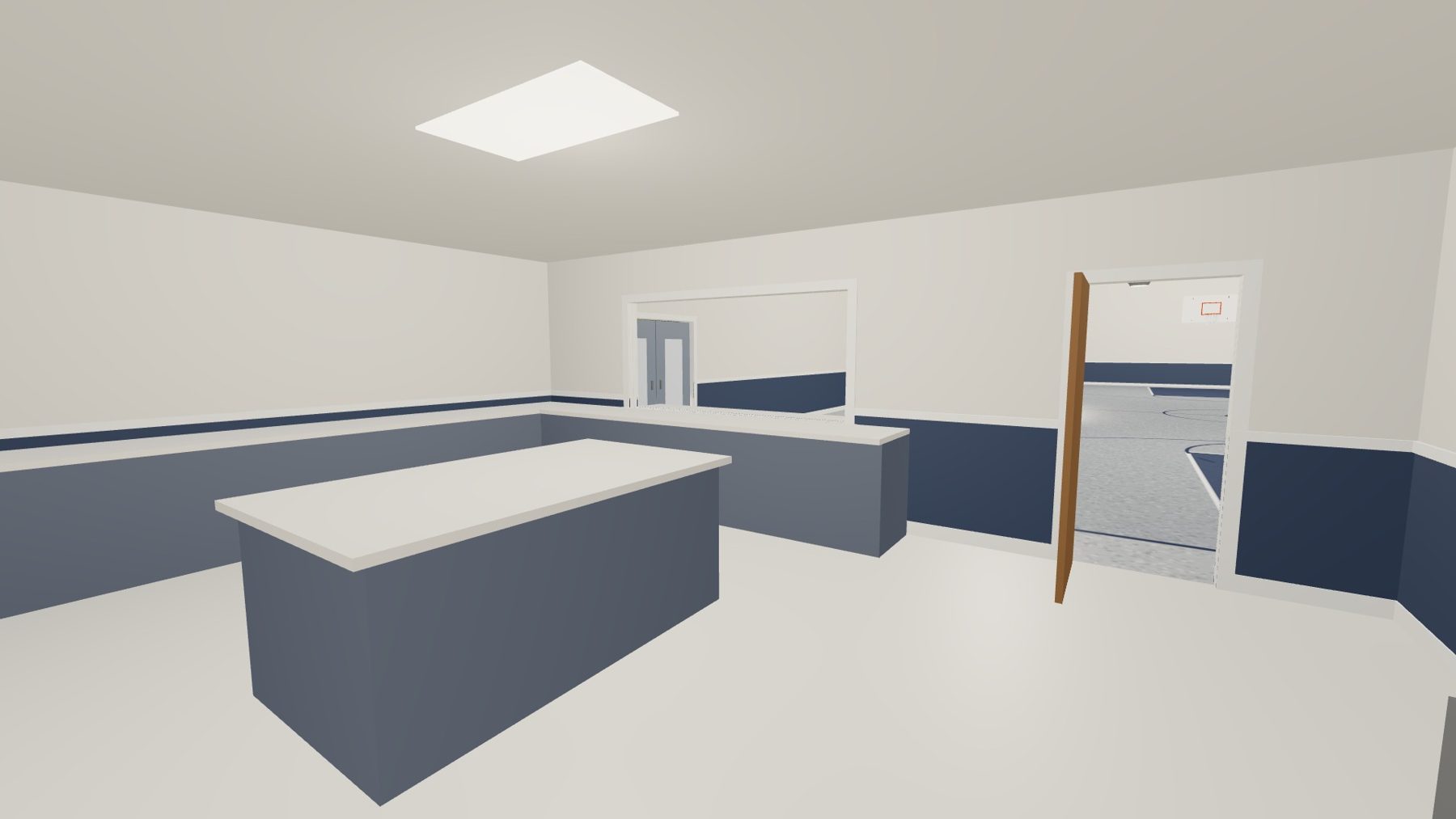Rendering of the new kitchen